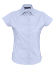 Рубашка женская с коротким рукавом EXCESS голубая, размер S-L