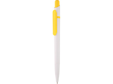 Ручка шариковая «Этюд» белая/желтая