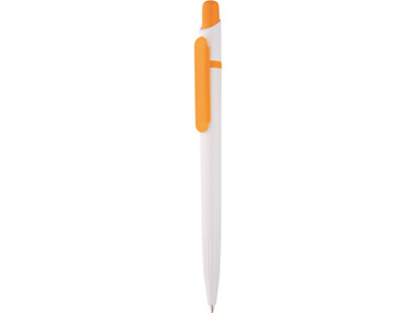 Ручка шариковая «Этюд» белая/оранжевая
