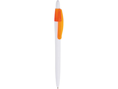 Ручка шариковая Celebrity «Каллас» белая-оранжевая