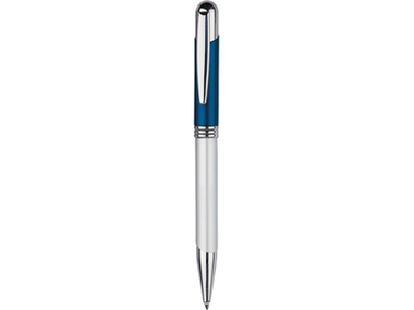 Ручка шариковая «Мичиган» серебристая/синяя