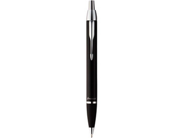 Ручка шариковая Parker модель IM Metal черная с серебром в футляре