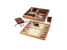 Набор из 6 игр в коробке из дерева: шахматы, нарды, криббидж, игральные карты, домино, игральные кости