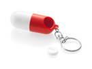 Брелок - капсула для таблеток с поворотным механизмом для открытия и закрытия