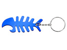 Брелок-держатель кабеля в форме рыбной кости, синий