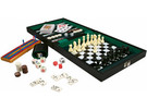 Набор из 6 игр в коробке: нарды, шахматы, шашки, игральные кости, игральные карты, домино