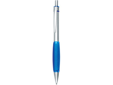 Ручка шариковая «Мелодия» серебристая/синяя