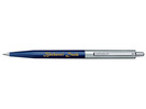 Ручка шариковая Senator модель Point Metal серебристая-синяя