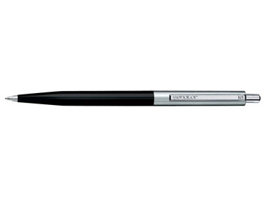 Ручка шариковая Senator модель Point Metal серебристая-черная
