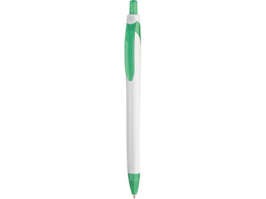 Ручка шариковая «Каприз» белая/зеленая
