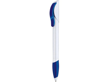 Ручка шариковая Senator модель Hattrix Soft белая-синяя