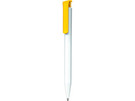 Ручка шариковая Senator модель Super-Hit Basic белая-желтая