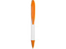 Ручка шариковая «Позитив» белая/оранжевая