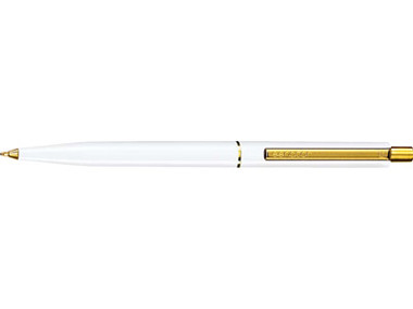 Ручка шариковая Senator модель Point Gold белая