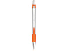 Ручка шариковая «Конус» серебристая/оранжевая