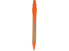 Ручка шариковая «Листок» бамбуковая/оранжевая