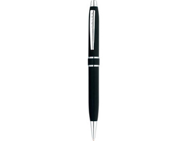Ручка шариковая Cross модель Stratford в футляре, черная матовая
