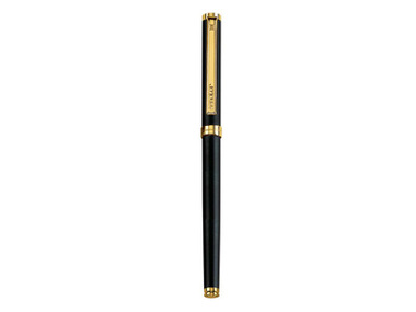 Ручка роллер Senator Delgado черная с золотом