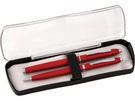 Набор Celebrity «Экзюпери»: ручка шариковая, ручка роллер в футляре красный