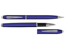 Набор Celebrity «Экзюпери»: ручка шариковая, ручка роллер в футляре синий
