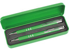 Набор «Цитата»: ручка шариковая, карандаш в футляре зеленый