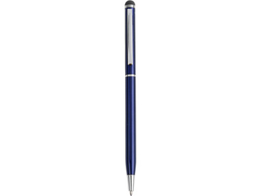 Ручка шариковая со стилусом для емкостного экрана синяя