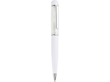 Ручка шариковая «Сфинкс» с песочными часами на 1 мин. и подсветкой в цвет корпуса белая