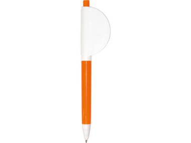 Ручка шариковая с держателем для записок на магните оранжевая