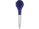 Ручка шариковая с рулеткой 1 м и клипсой для крепления на карман синяя