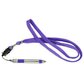 Ручка шариковая на ланъярде, фиолетовая