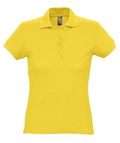 Рубашка поло женская PASSION 170 желтая, размер 
S–XXL