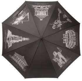 Зонт-трость «Восьмое чудо света», черный