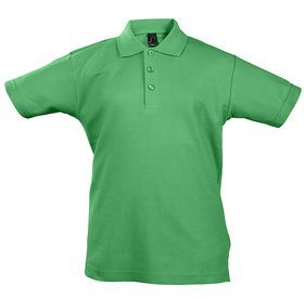 Рубашка поло детская Summer II Kids, ярко-зеленая, возраст 6, 8, 10, 12 лет