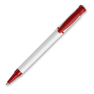Ручка шариковая Kreta, белая с красным