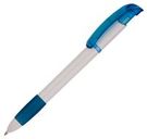 Ручка шариковая Selena, белая с синим