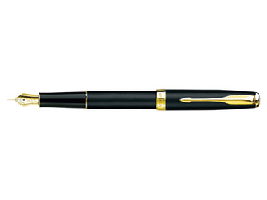 Ручка перьевая Parker модель Sonnet черная с золотом