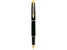 Ручка перьевая Waterman модель Hemisphere черная с золотом в футляре