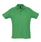 Рубашка поло мужская SUMMER 170 ярко-зеленая, размер S–XXL