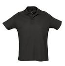 Рубашка поло мужская SUMMER 170 черная, размер S–XXL