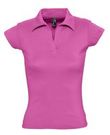 Рубашка поло женская без пуговиц PRETTY 220 ярко-розовая, размер S–L