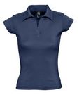 Рубашка поло женская без пуговиц PRETTY 220 кобальт (темно-синий), размер S–L