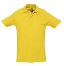 Рубашка поло мужская SPRING 210 желтая, размер S–XXL