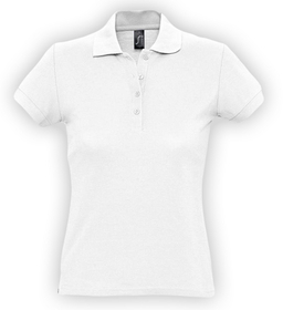 Рубашка поло женская PASSION 170 белая, размер S–XXL