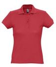 Рубашка поло женская PASSION 170 красная, размер S–XL