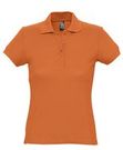 Рубашка поло женская PASSION 170 оранжевая, размер S–XL