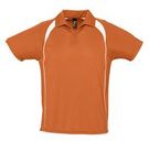 Спортивная рубашка поло Palladium 140 оранжевая с белым, размер S–XXL