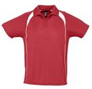Спортивная рубашка поло Palladium 140 красная с белым, размер S–XXL