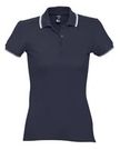 Рубашка поло женская Practice women 270 темно-синяя с белым, размер S–L