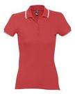 Рубашка поло женская Practice women 270 красная с белым, размер S–XL