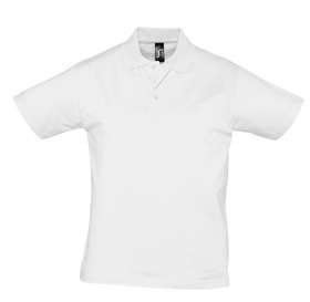 Рубашка поло мужская Prescott men 170 белая, размер S–XXL